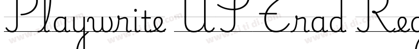 Playwrite USTrad Reg字体转换